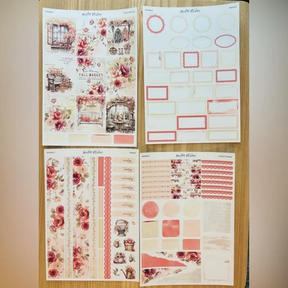 Nine four page planner Sadie’s Stickers kits - Picture 2 of 11